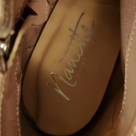 Nannette Pale Pink Ankle Boots with Rhinestone Details Sz 8 - Picture 2 of 8